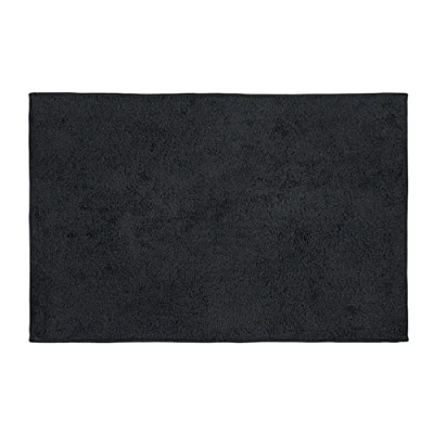Image of Ono bath mat, mat made from 100% cotton with 10 mm pile height for a pleasantly soft feel, non slip backing, washable up to 40 C, (W x D): 50 80 cm, slate grey