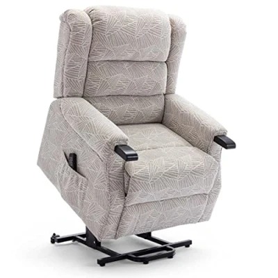 Image of More4Homes ASHFIELD DUAL MOTOR ELECTRIC RISE RECLINER FABRIC ARMCHAIR LIFT ASSIST MOBILITY RISER CHAIR HEAVY DUTY WEIGHT UP TO 25 STONE