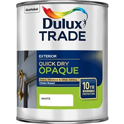 Image of Dulux Trade Weathershield Aquatech Opaque White 1L