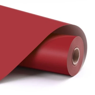 Image of LOKLIK Self Adhesive Vinyl Roll Permanent for Signs, Decals &amp; Crafts, Resistant to Outdoor Conditions Washing Crafting Material Personalised Designs (Matte Red)