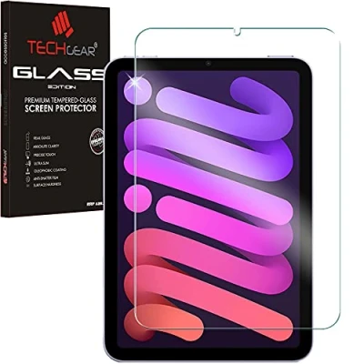 Image of TECHGEAR Glass Screen Protector for iPad Mini 7 (2024, A17 Pro, 7th Generation), 6 (2021, 6th Generation) [9H Toughness] [HD Clarity] [Scratch Resistant] [No Bubble] 8.3&quot; Tempered