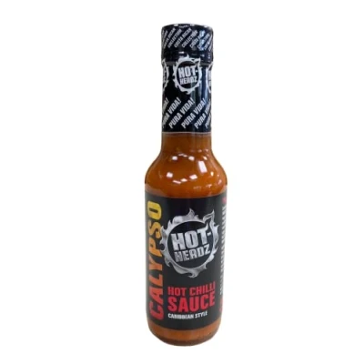 Image of Hot Headz! Calypso Caribbean Style Habanero &amp; Naga Ghost Chilli Pepper Sauce. Sauce For Cooking, Marinade, Seasoning, Extra Spice Flavour. Great Gift Lovers. (148ml)