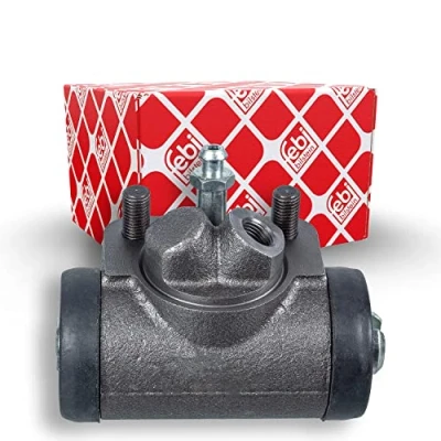 Image of GWC1313, RTC3626 Brake Cylinder FEBI BILSTEIN 102649 27mm Rear Axle Right Grey Cast Iron