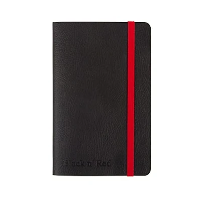 Image of Black n&#039; Red A6 Soft Cover Journal Ruled with Numbered Pages