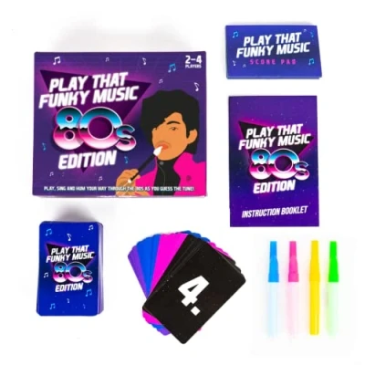 Image of play that Funky Music (80s) Guess the Song Game to with friends/family Endless fun