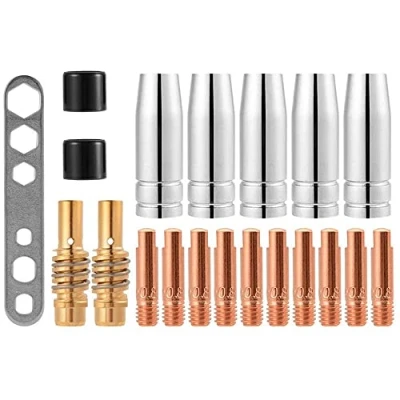 Image of CENPEK 20Pcs Nozzles Contact Tips Holders MIG Welder Consumable Accessory Fit 15AK MB15 MAG Co2 Welding Torch