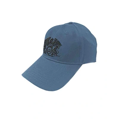 Image of Queen Baseball Cap Black Classic Crest Official Demin Blue Strapback One Size