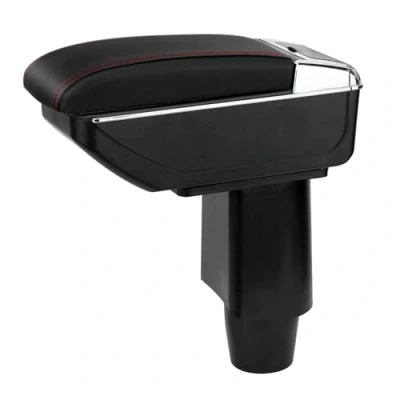 Image of Car Armrest Compatible with Fiat 500 Interior Arm Rest Center Storage Box USB Port Retrofit Parts