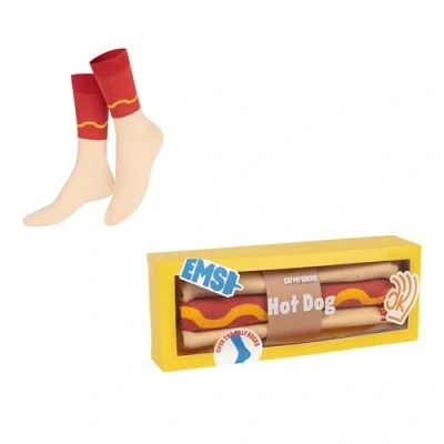 Image of EAT MY Socks 1 Pair Hot Dog Cotton One Size