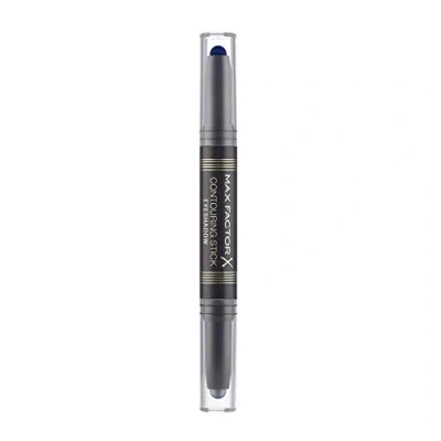 Image of Max Factor Contouring Stick Eyeshadow Silver Storm &amp; Midnight Blue Pencil With Two Cool Shades for a Successful Eye Look Creamy Consistence