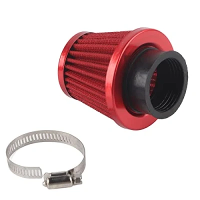 Image of 38mm Air Filter Motorcycle Clamp On Intake Induction Kit High Flow for Off Road ATV Quad Dirt Pit Bike(Red)