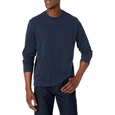 Image of Amazon Essentials Men&#039;s Regular Fit Long Sleeve T Shirt, Navy, S