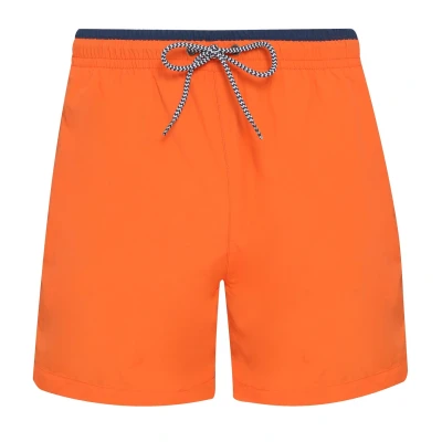 Image of Asquith &amp; Fox Mens Swim Shorts (Orange/Navy) Size Large