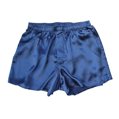 Image of Jasmine Silk Men&#039;s Classic Boxer Shorts Navy (Small)