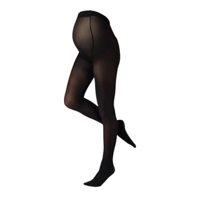 Image of SENTELEGRI Opaque Maternity Tights Feeling 40&quot; Micoriber Pregnancy Pantyhose S, M, L, XL, 40 Denier (UK, Alpha, Plus, Tall, Black)