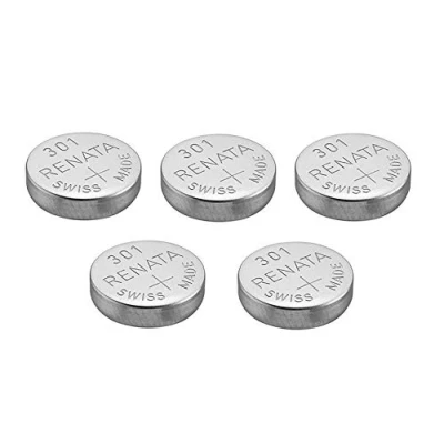Image of 5 x Renata 301 Watch Battery Swiss Made Silver Oxide 1.5 v(SR43SW)