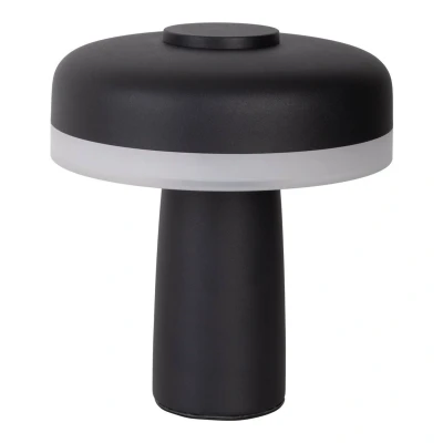 Image of Näve LED table lamp Pilu black height 16.5cm metal touchdim