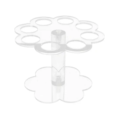 Image of VORCOOL Ice Cream Cone Holder: Holder Stand Acrylic with 8 Holes (Transparent)