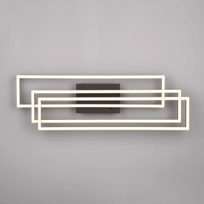 Image of Reality Leuchten Corso LED ceiling lamp 3 bulb matt black
