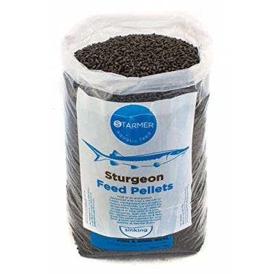 Image of Sturgeon fish &amp; bonemeal feed 3mm grower pellets 5kg high oil