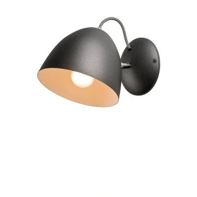 Image of Livia Dome Wall Light Graphite, 1x E27