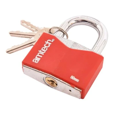 Image of Amtech T0706 60mm Rhombic Chrome Plated Iron Padlock