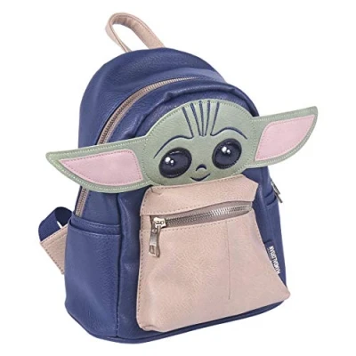 Image of CERDA Baby Yoda Backpack 3D Official Star Wars License, Multi Colour, Large Multicoloured, 99994395