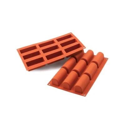 Image of Silikomart Silicone Mould No. 9 Midi Buche, Terracotta, Medium