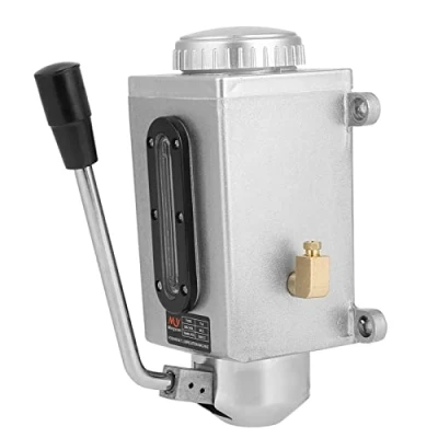 Image of Hilitand 500CC CNC 4mm Manual Lubrication Pump Double Outlet Port Oiler Lubricating Oil Hand for Punching Lathe Cutting Milling Machine