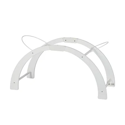 Image of White Shnuggle Adjustable Curved Baby Moses Basket Rocking Stand
