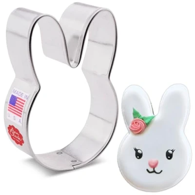 Image of Cute Bunny Head Cookie Cutter, 3&quot; Made in USA by Ann Clark