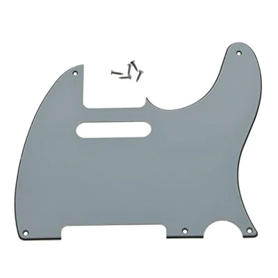 Image of KAISH American Vintage 5 Hole Tele Pickguard TL Guitar Pick Guard Scratch Plate for Tele/Telecaster White 3 Ply