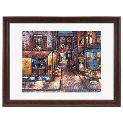 Image of MCS 65737 Frame for Puzzles Sized, Walnut, Picture, 14.25 x 19.25 in or Smaller
