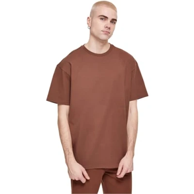 Image of Urban Classics Heavy Basic Tshirt, Men&#039;s, Size: Large, Bark