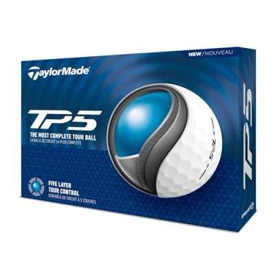 Image of TaylorMade TM24 TP5 Golf Balls 12 Ball Pack White