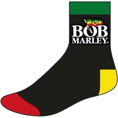Image of SOCKSHOP Music Collection 1 Pair Bob Marley Cotton Socks Logo One Size