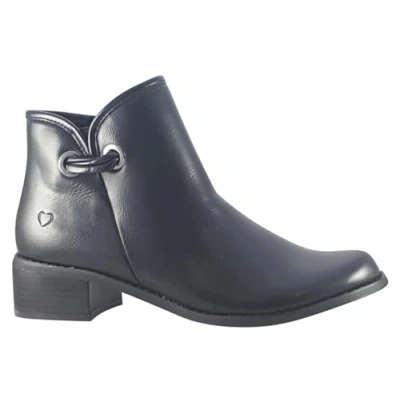 Image of Heavenly Feet Sian Black Synthetic Womens Boots Standard Fit 6.5 UK