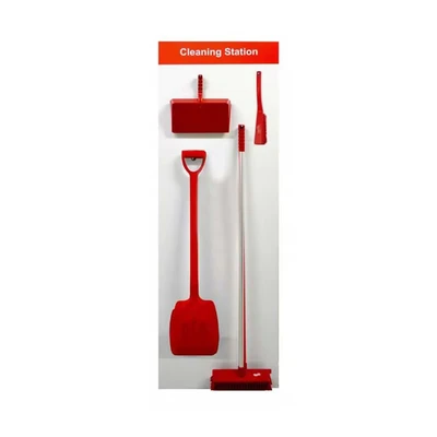 Image of Spectrum Industrial Shadow Board Cleaning Station Style A (Red)
