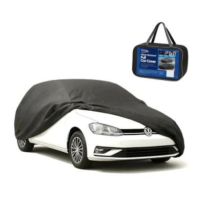 Image of Streetwize Breathable Car Cover [Black] Large, Universal Fit, Automobile Ideal For Winter to Maintain Vehicle Paint