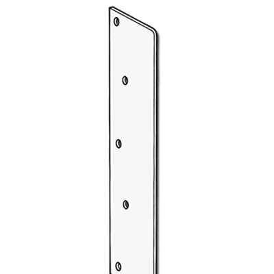 Image of KICKSTOP AT4 Full Length Anti Thrust Plate No Keyway Satin Silver