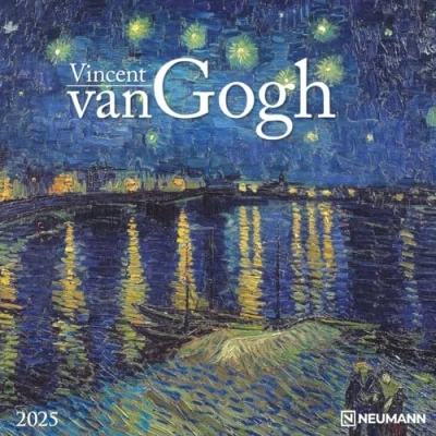 Image of Vincent van Gogh 2025 Wand Kalender Broschüren 30x30 30x60 geöffnet Kunst