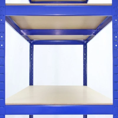 Image of MonsterShop Monster Racking T Rax Strong Storage Shelves Blue 120cm W 60cm D (Set of 5)