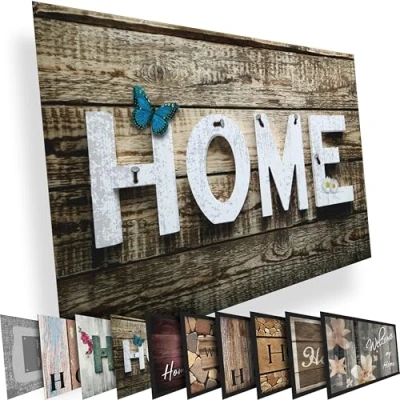 Image of Valia Home doormat 3 designs dirt trapping mat door for indoors and outdoors non slip front Design 40 x 60 cm (Home 1)