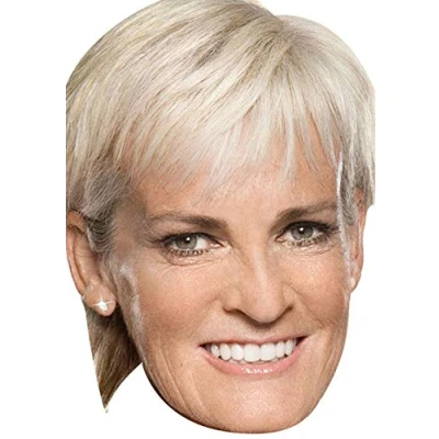 Image of FoxyPrinting Judy Murray Tv Stars 2018 Celebrity Cardboard Party Face Mask Fancy Dress