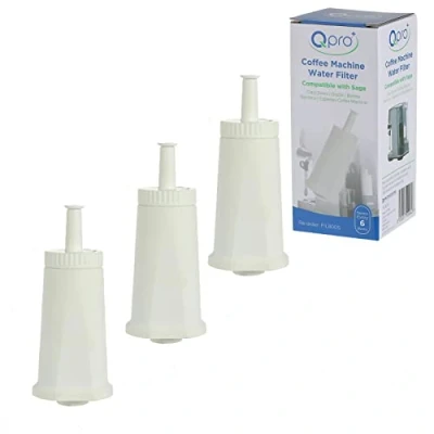 Image of QPRO Water Filter Cartridges for Sage Espresso Coffee Machines Bambino Barista Oracle Claro Swiss Pack of 3 18 Months