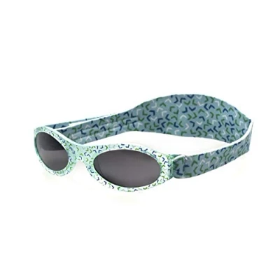 Image of Bubzee Baby UV Sunglasses Confetti Green Polarised