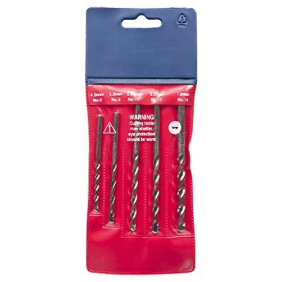 Image of UK Drills Masonry Drill Bit Set 5 from 4mm to 7mm For Stone Concrete Brick Drilling …
