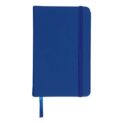 Image of eBuyGB A6 Coloured Hardback Lined Paper Notebook, Blue, 1301204