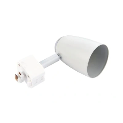 Image of Saxby Monte 50W Gloss White Mains Voltage GU10 Halogen Track Head Spot Light