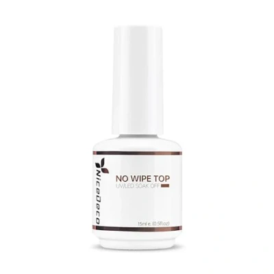 Image of Nicedeco Nail Gel Polish Top Coat, 15ML No Wipe Coat U V/LED Clear Art Long Lasting Glossy Shine Finish for DIY at Home